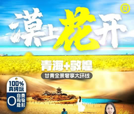 漠上花開—青甘大環(huán)線雙動8日游